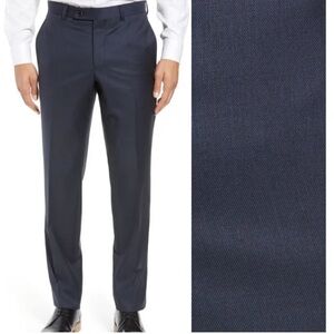 Ted Baker London men's flat front semi plain dress pants